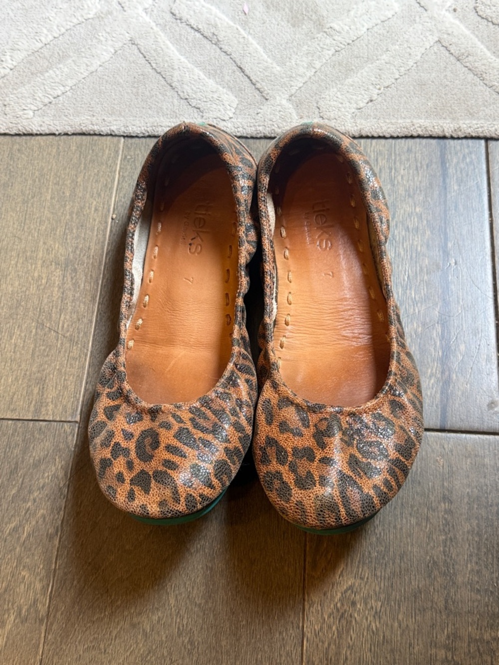 Leopard Print Tieks Ballet Flats